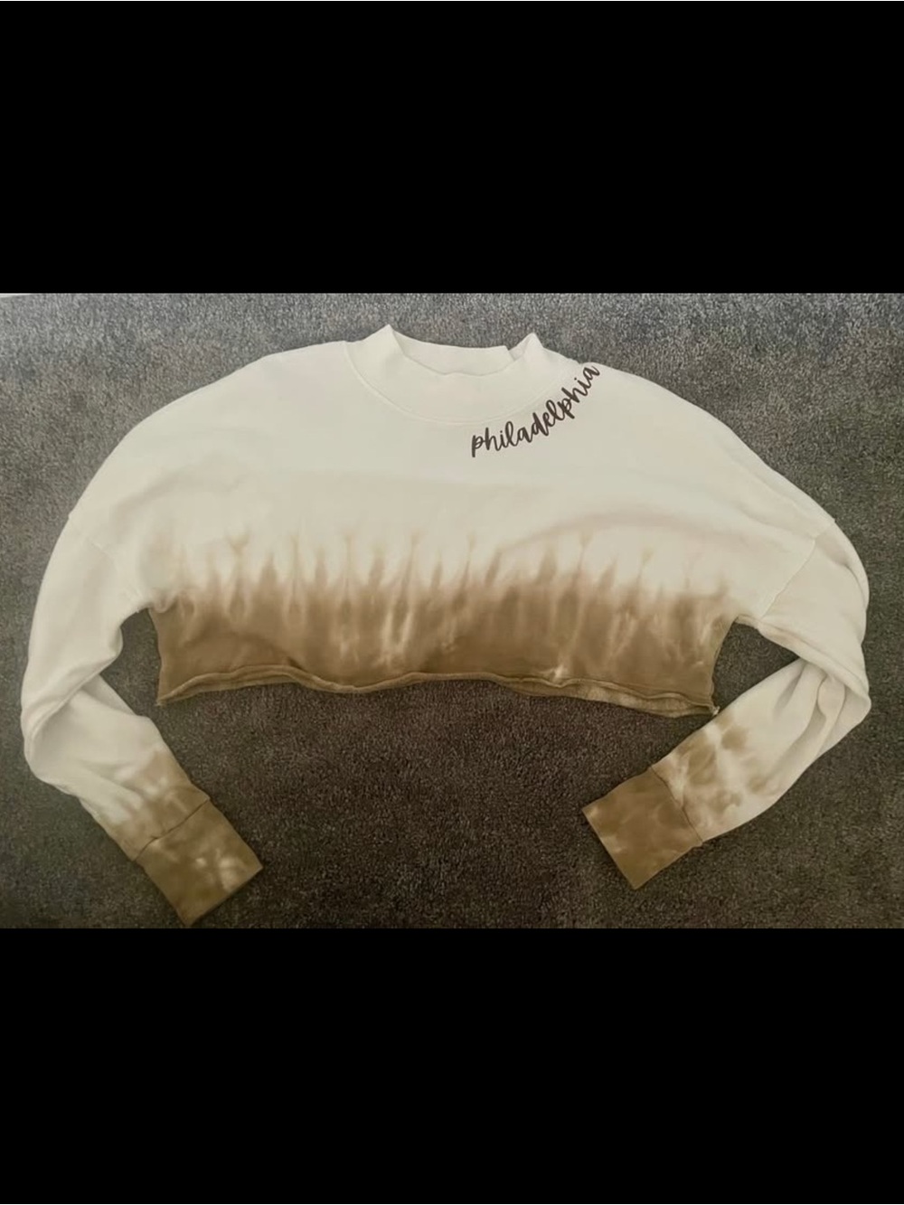 Women’s Philadelphia Tie-Dye Cropped Shirt